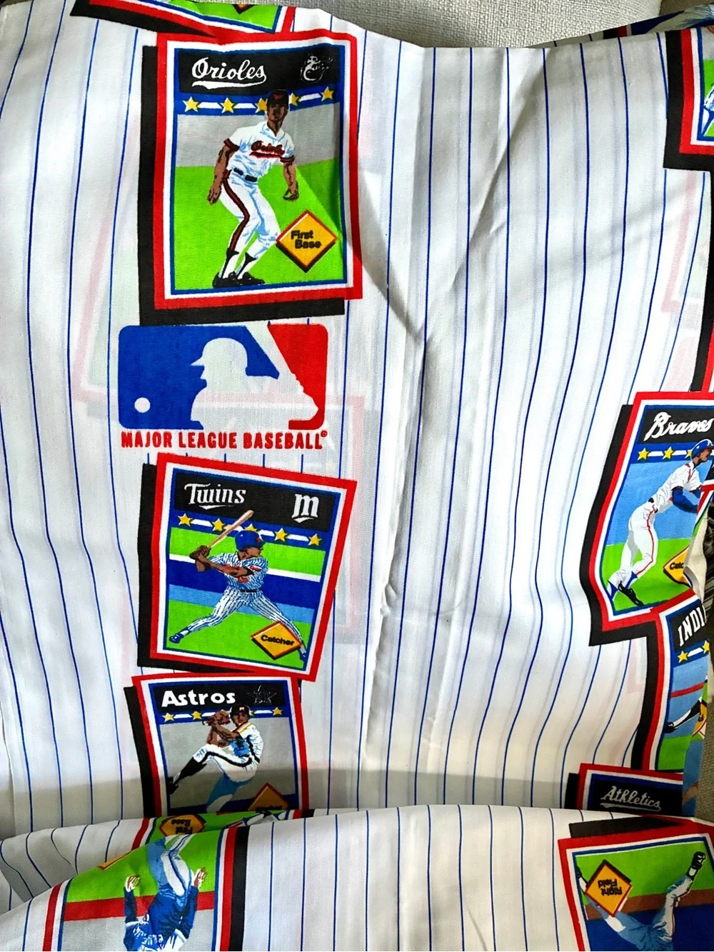 Vintage 1989 Bibb Co. MLB Baseball trading Card Print Sheet Set - 3 PCs